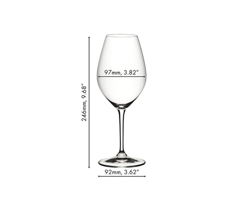 La copa para vino blanco que también sirve para champán de Riedel Wine Friendly, versátil para cualquier ocasión.