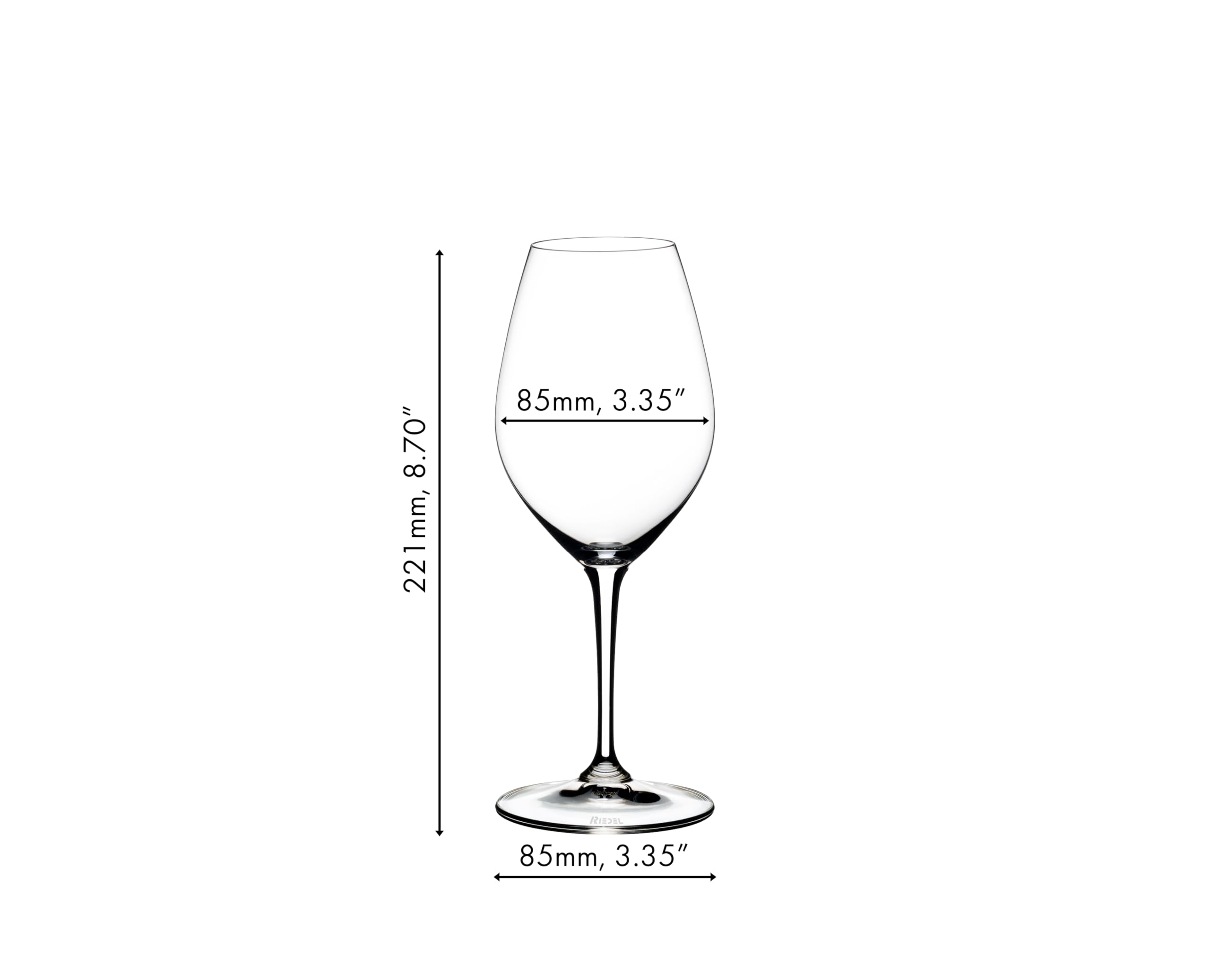 Copa para vino blanco Riedel Wine Friendly que realza aromas.