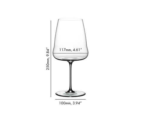 Riedel Winewings Cabernet/Merlot: borde calibrado para equilibrar bouquet y fruta