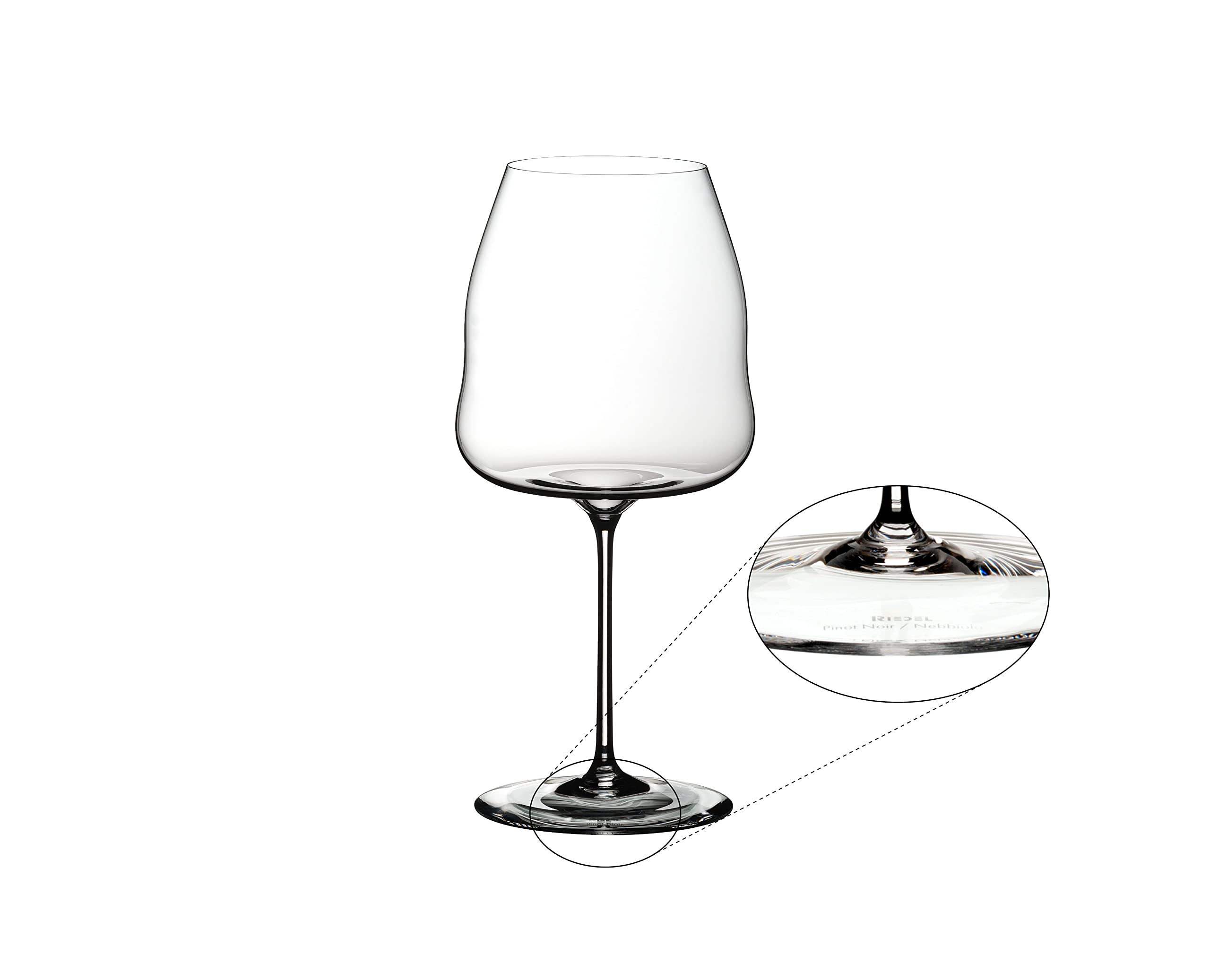 Riedel Winewings copa plana y ala para equilibrio aromático