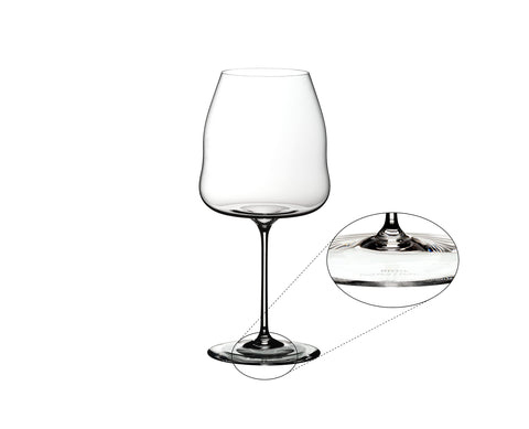 Riedel Winewings copa plana y ala para equilibrio aromático