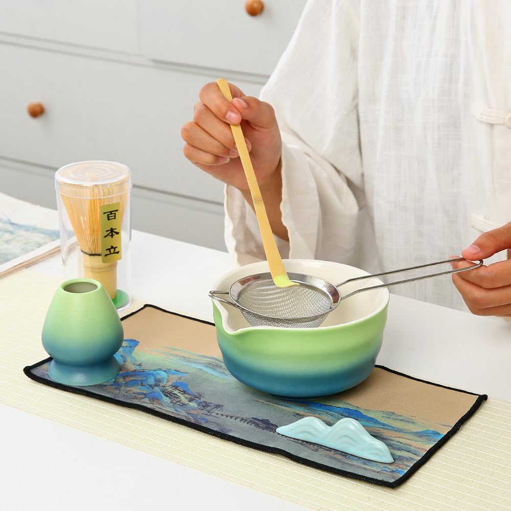 RiFansangyutea Matcha Set cuchara de bambú para dosificar polvo