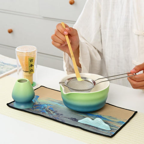RiFansangyutea Matcha Set cuchara de bambú para dosificar polvo