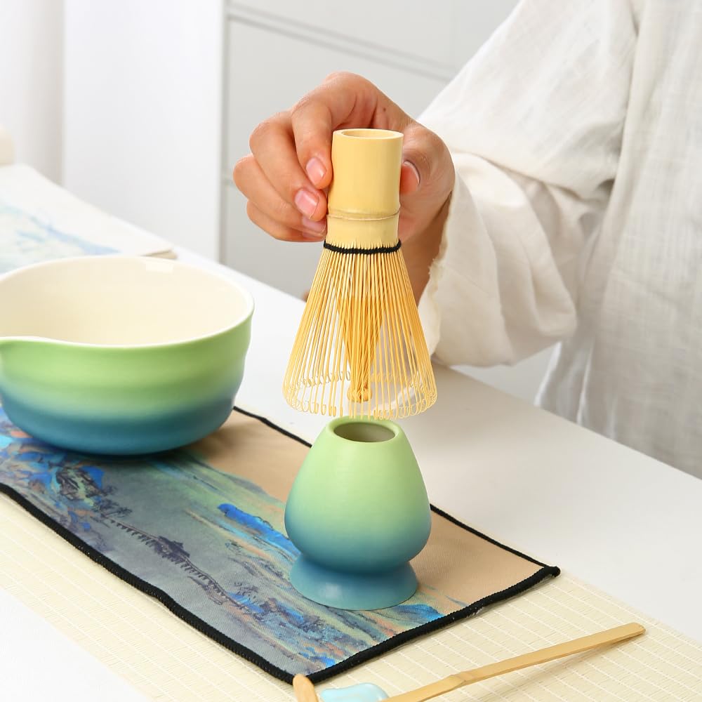 RiFansangyutea Matcha Set tazón cerámico japonés para preparación tradicional