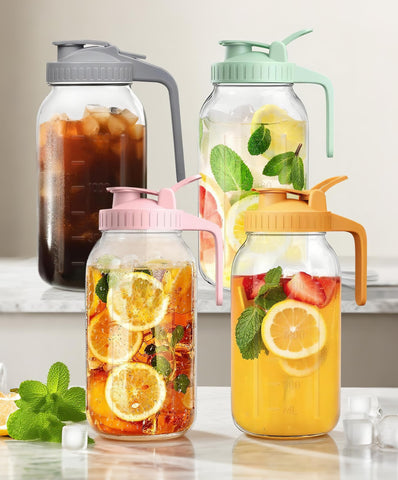 Rightled jarra mason 64oz rango de temperatura amplio para bebidas frías o calientes