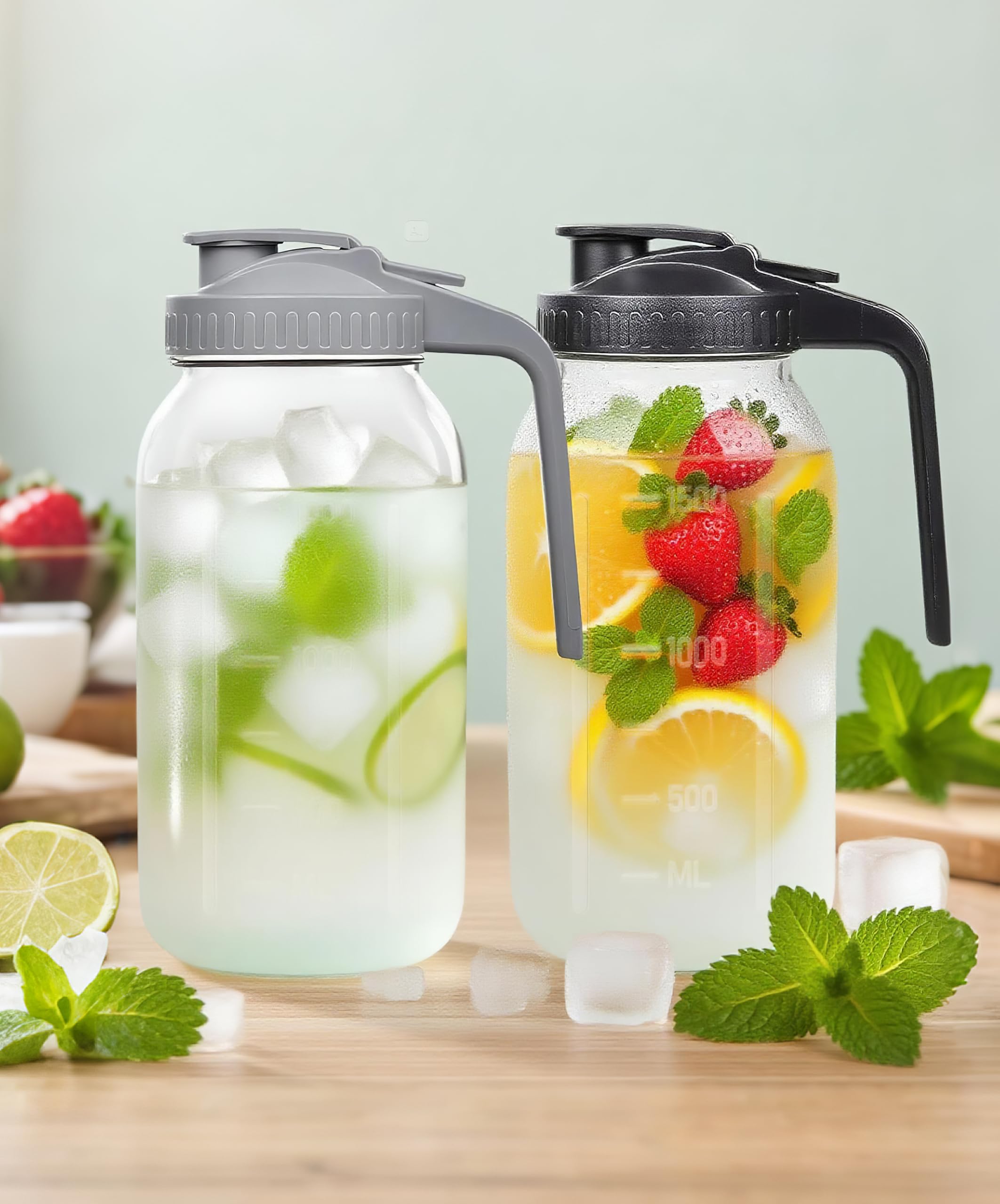 Capacidad de 1,9 L para porciones grandes de té frío