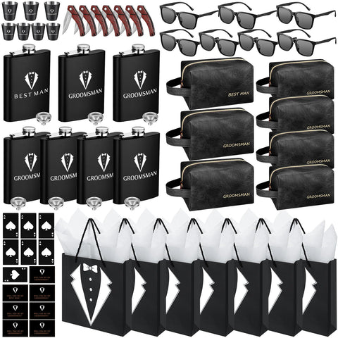 Rigibright set padrinos boda, vista general de la caja de propuesta para agradecer