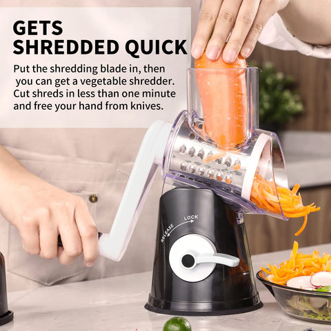 RIGSTNE 3 en 1: discos intercambiables para queso, verduras y frutos secos.