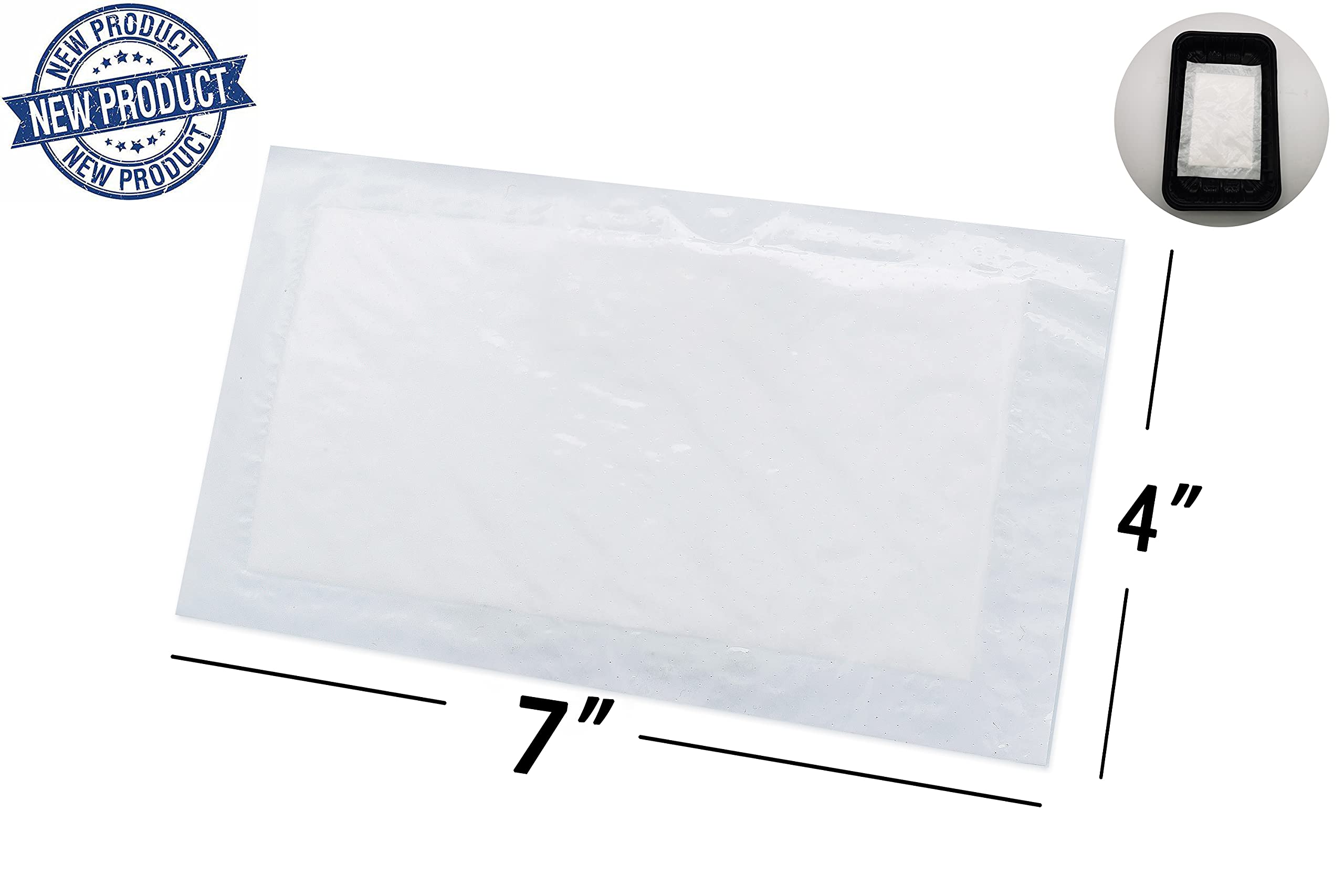 RIKICACA pad absorbente para bandejas de carne, ideal para sellado al vacío.