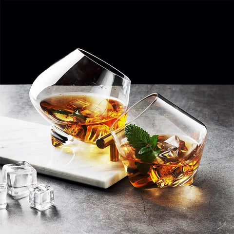 Conjunto de 2 vasos RILOST para cata de whisky con giro.