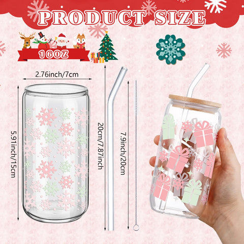 RimCereal pajillas de cristal incluidas para bebidas frías o calientes
