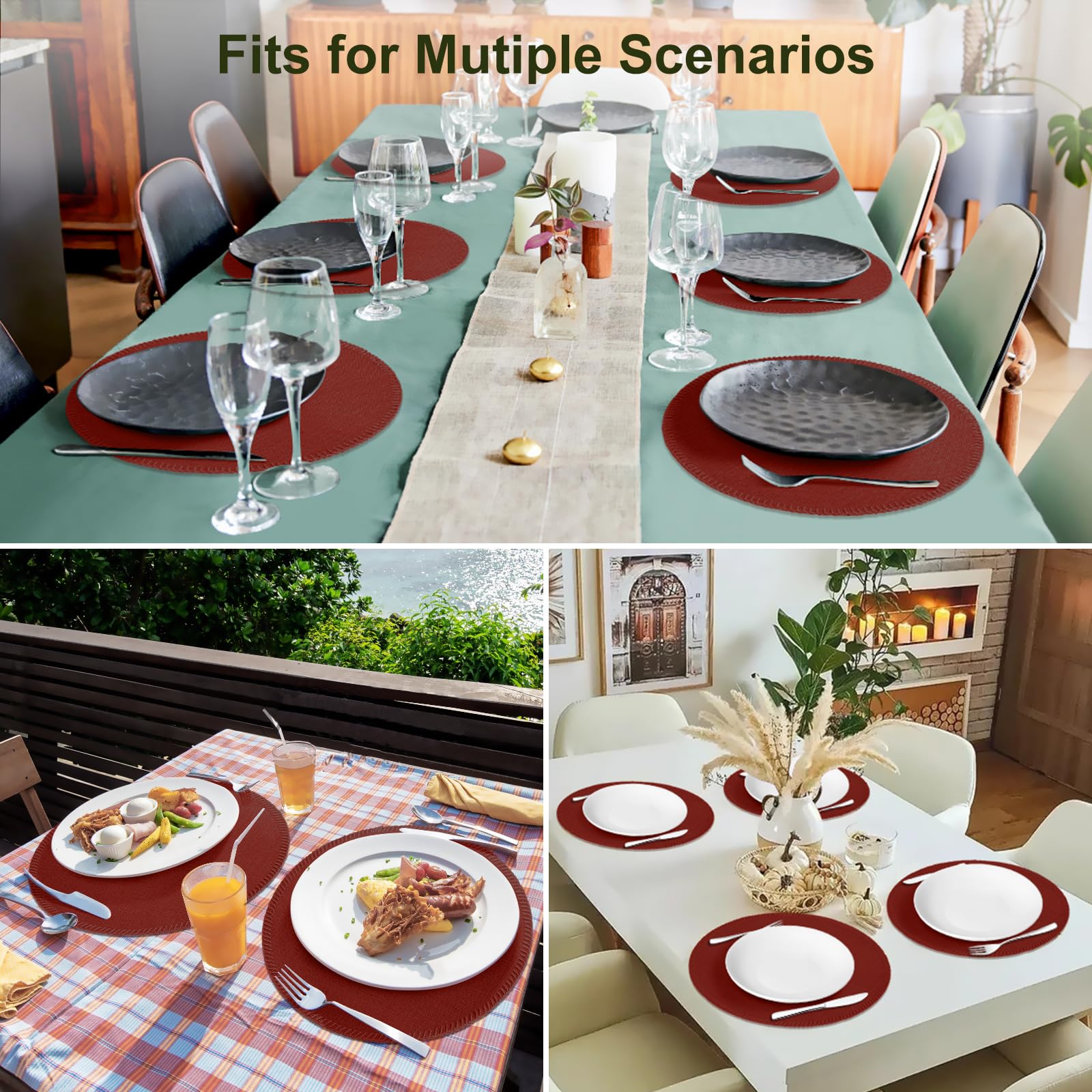 Rinpon manteles para uso diario: adecuados para comidas familiares.