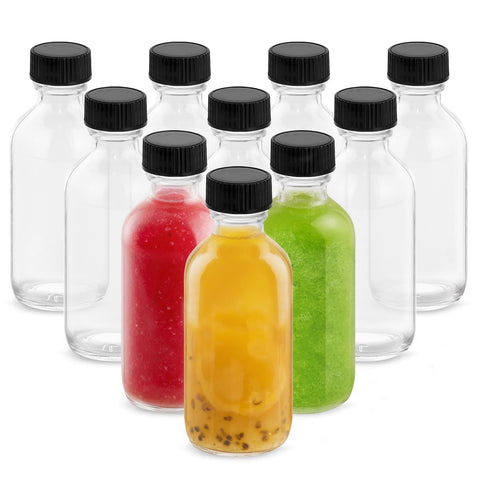 Rionisor botellas cristal 120ml con tapas, fáciles de transportar.