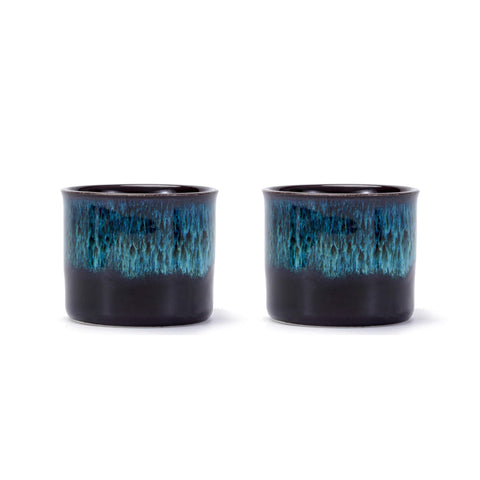 RISTEASO set de 2 tazas espresso para servir dos coffees en casa