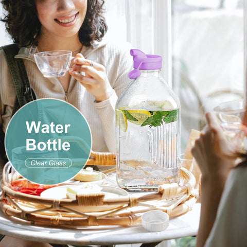 Ritayedet botella de vidrio con dimensiones compactas para refrigerador y encimado
