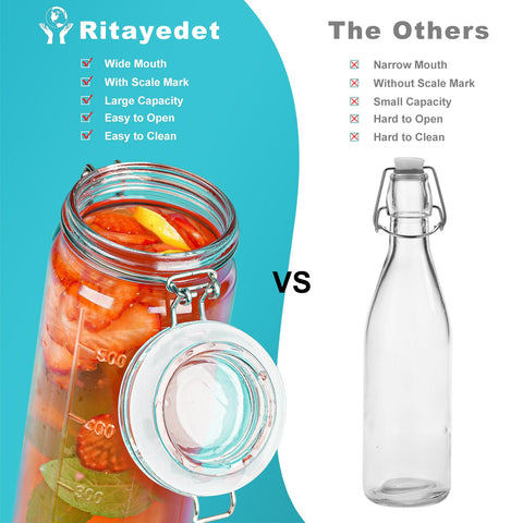 Frascos Ritayedet para almacenamiento de alimentos secos en cocina