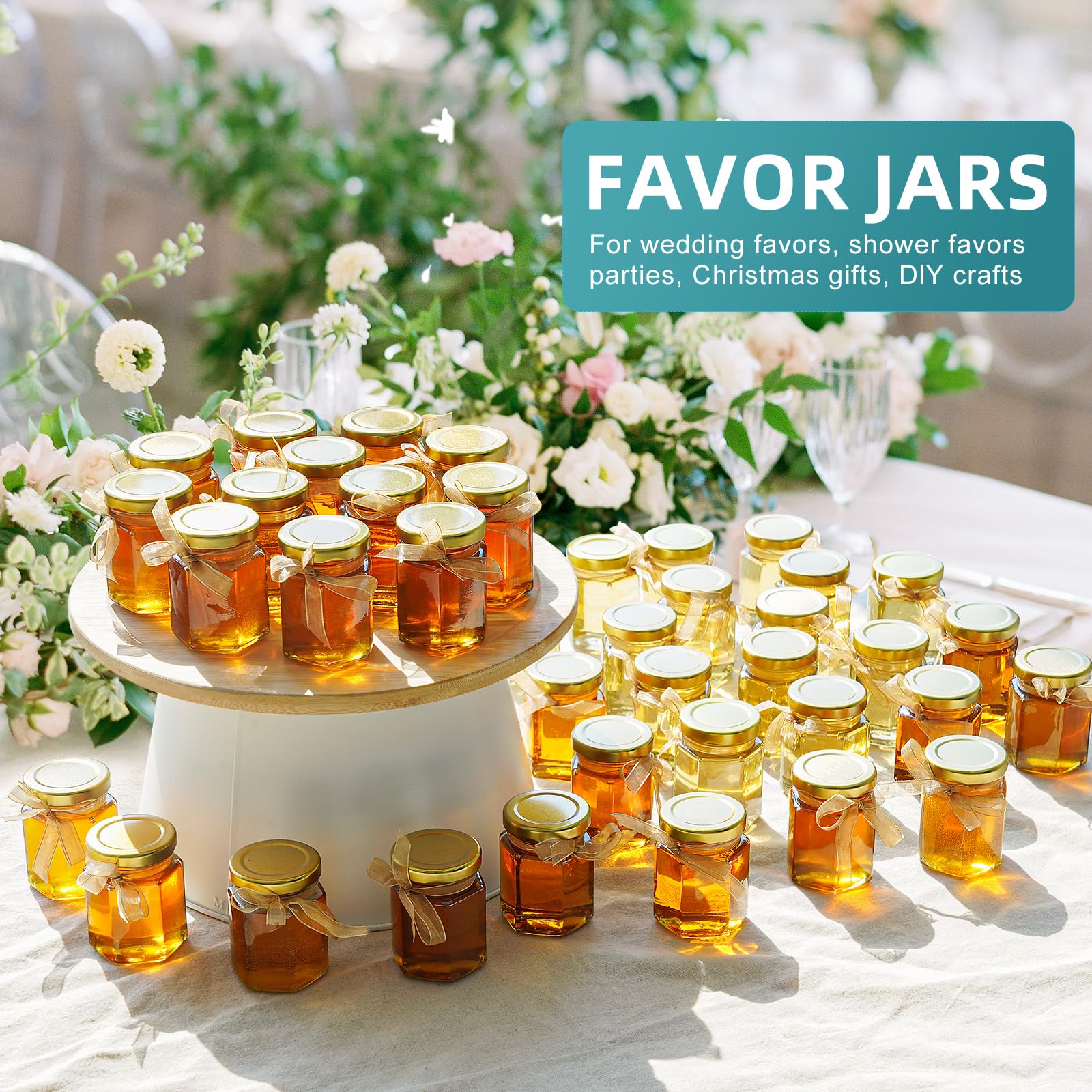 Ritayedet frascos de vidrio con rosca de 3 oz y tapa, aptos para conservas.