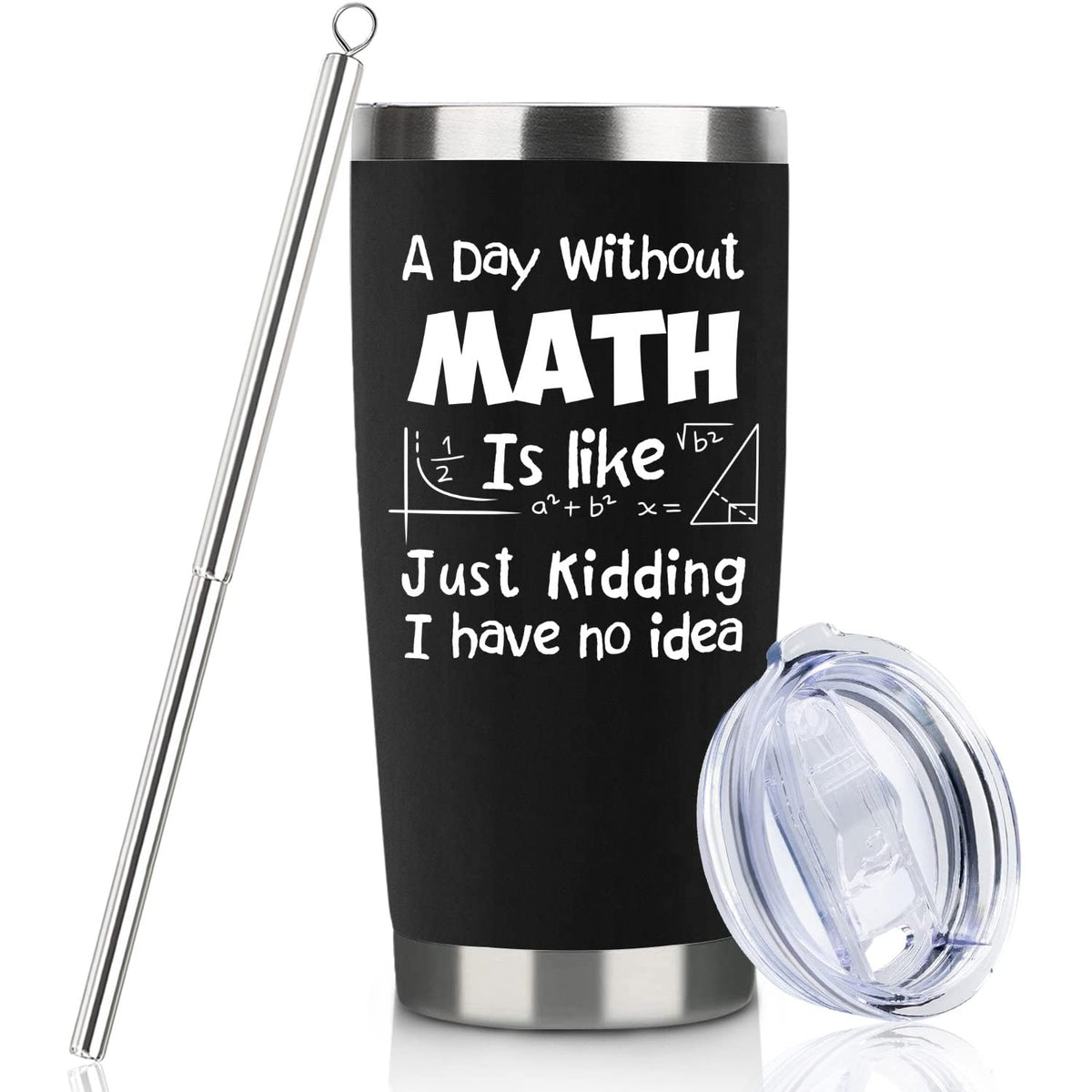 Ritgssi vaso de viaje 20 onzas para matemáticas, ideal en clases o viajes