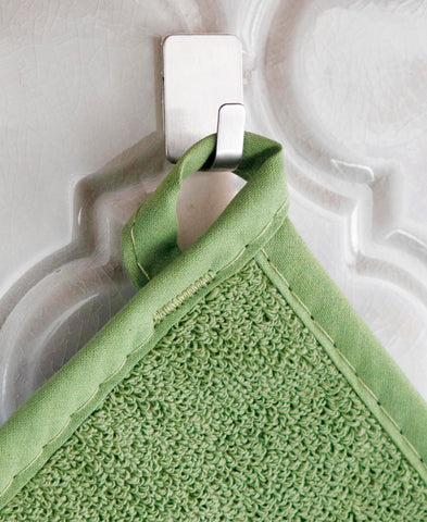 RITZ manopla para ollas, detalle de costuras, textura suave y resistente.