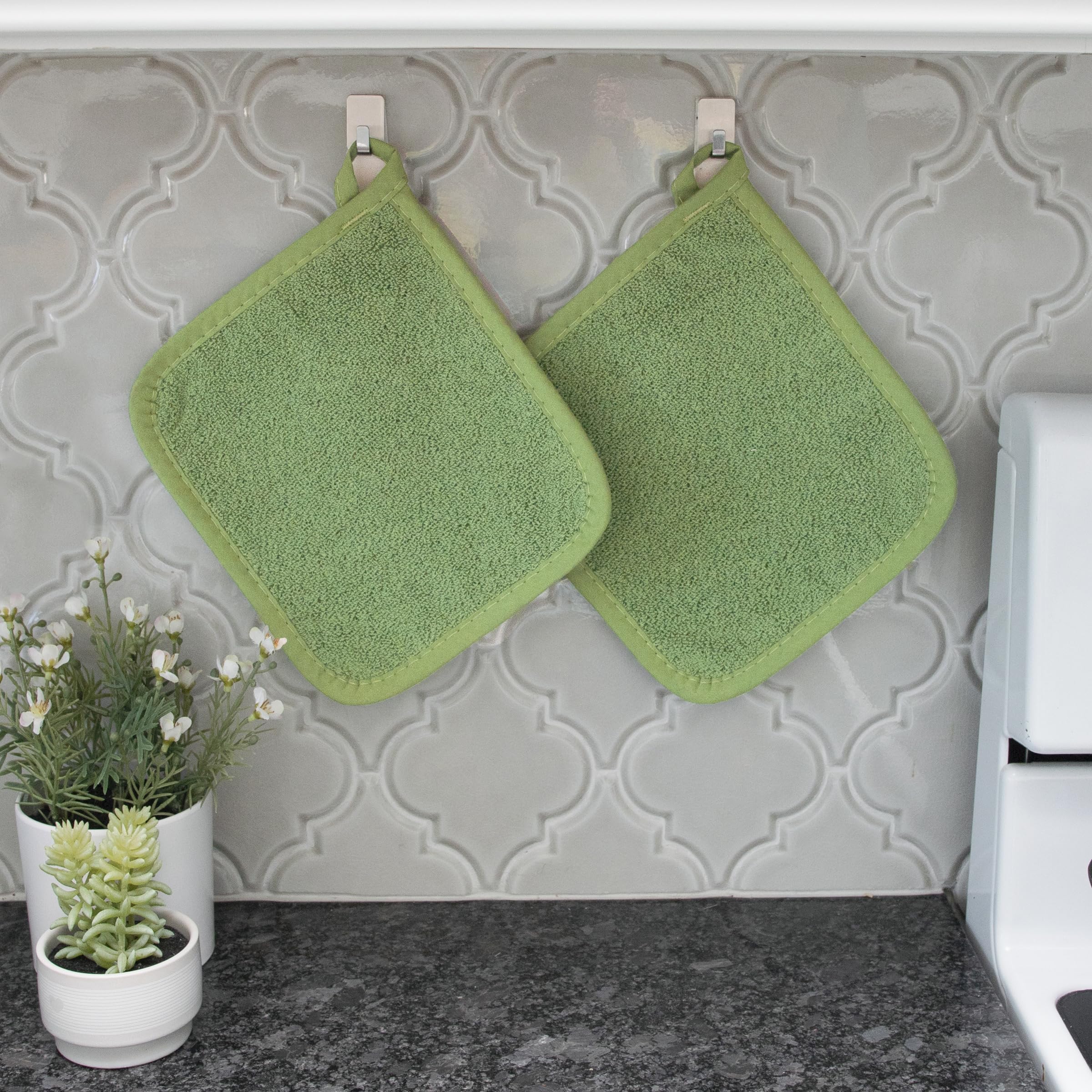 RITZ manopla para ollas, lavable a máquina para limpieza fácil.