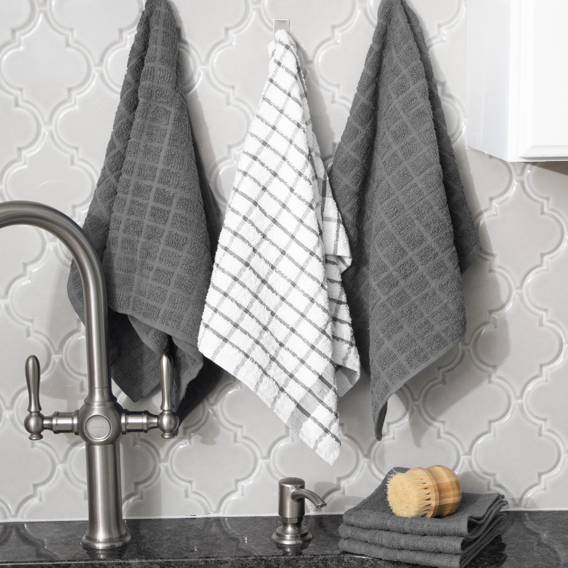 Ritz paño de cocina 12x12 sólido, resistente y lavable a máquina.