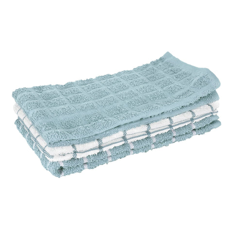 Toallas Ritz de cocina terry con cuadros, absorbentes para derrames.