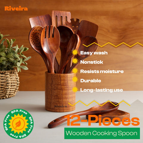 Riveira acabado de grano natural de teca para estilo artesanal.