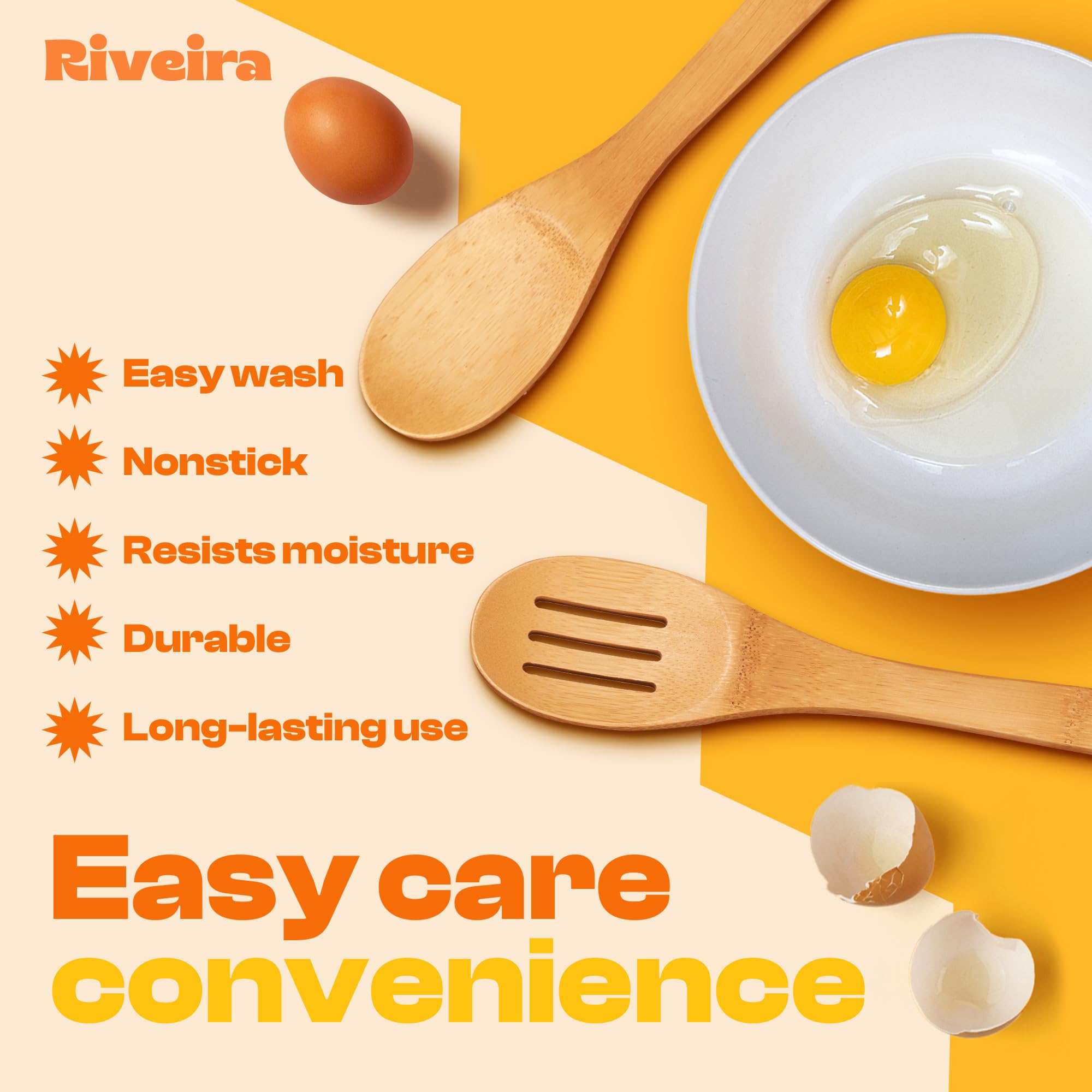 Riveira mango suave y ergonómico para un agarre cómodo durante la cocción.