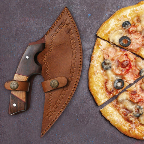 River Cross Knives ulu cortador de pizza, práctico en cocina.