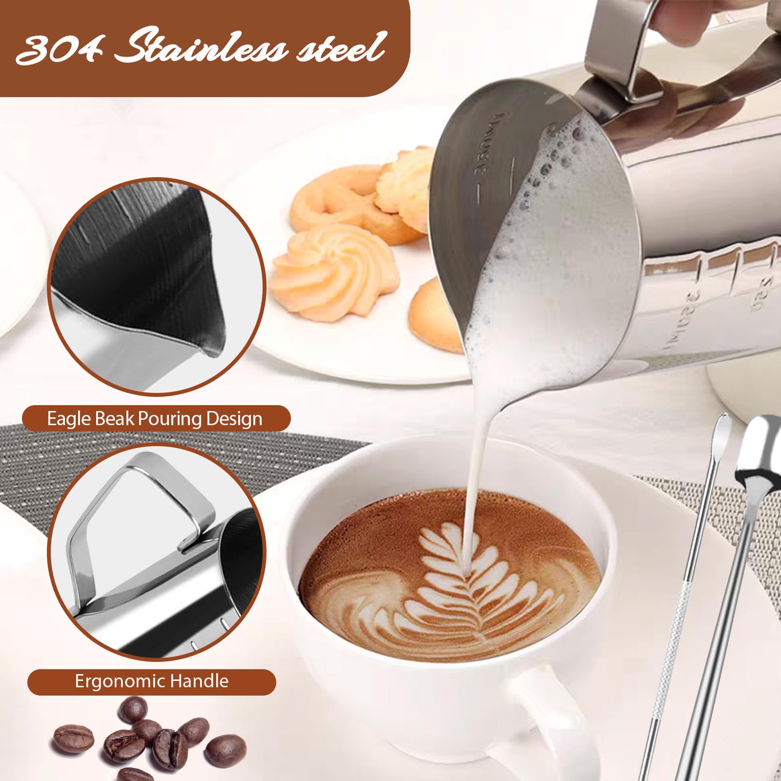 RIVKAWA estencilos de café para diseños variados en casa.