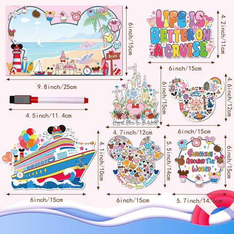 RiVolTa pegatinas magnéticas con ancla y dibujos para decoraciones