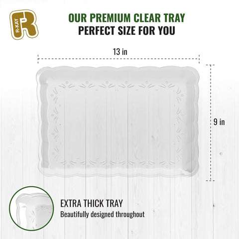 Bandejas RKAY claras para catering con estilo y organización.