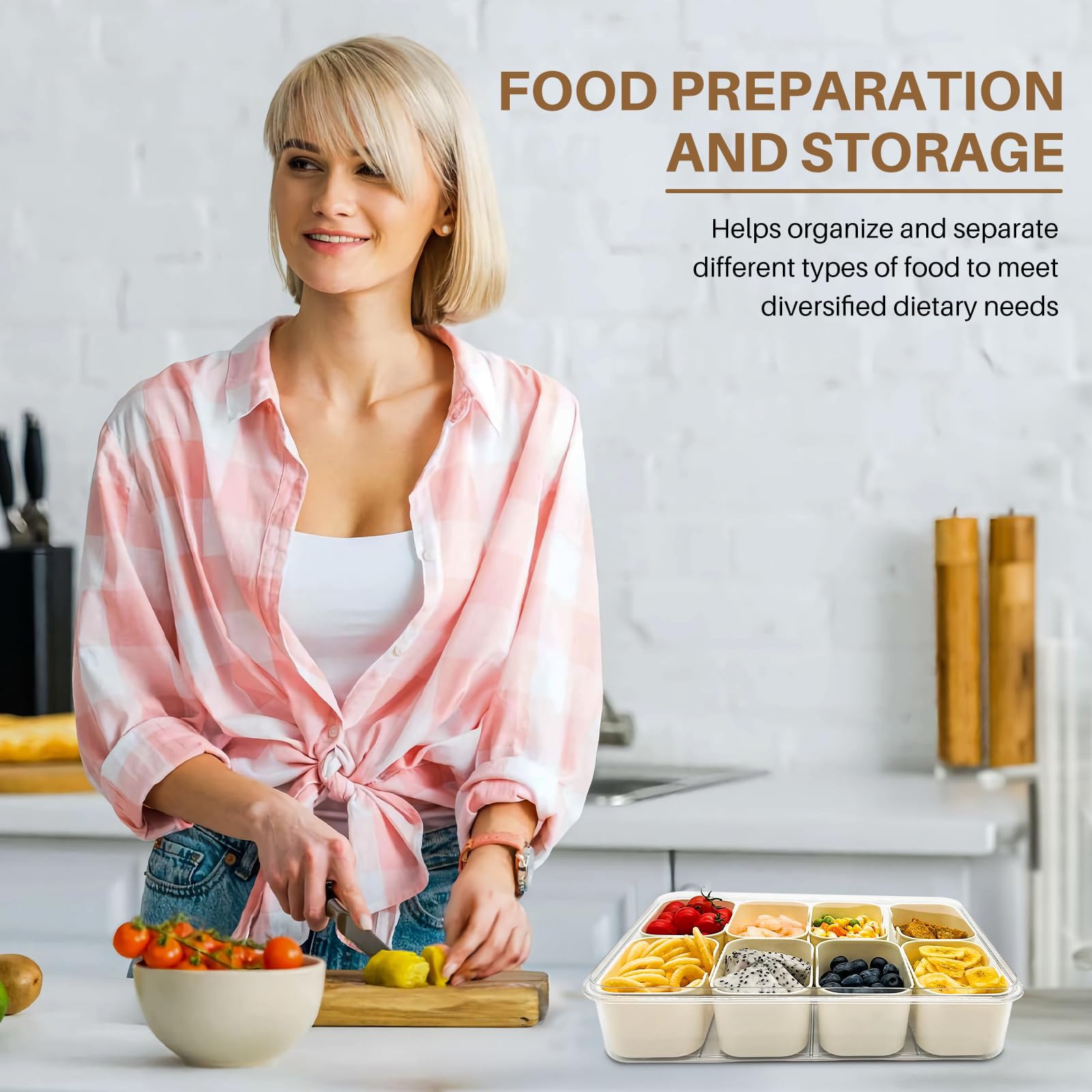 RKXQT Snackle Box Gran capacidad para snacks y comidas.