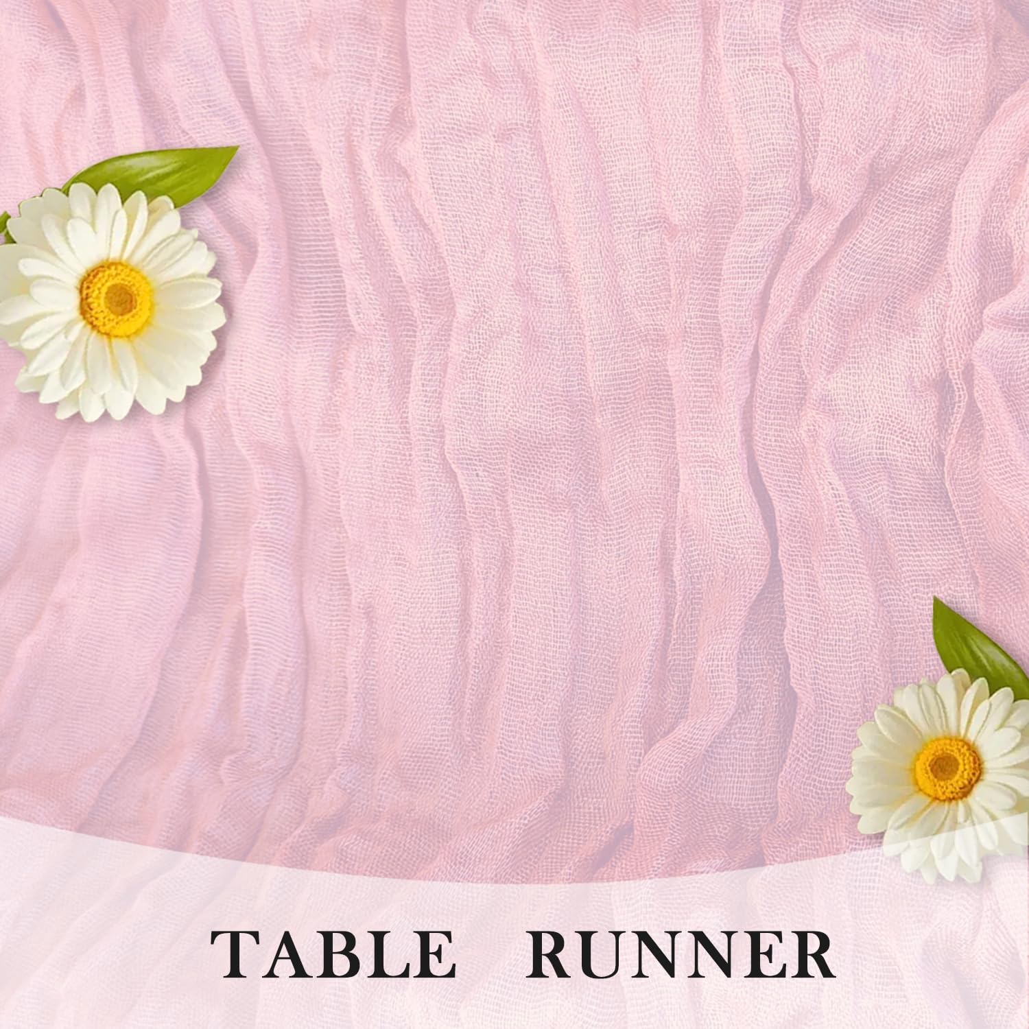 RLGIISE camino de gasa rosa, perfecto para decorar sillas o crear ambiente festivo.