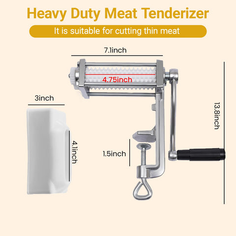 RLOZUI ablandador de carne manual, perforaciones, absorción de especias optimizada.