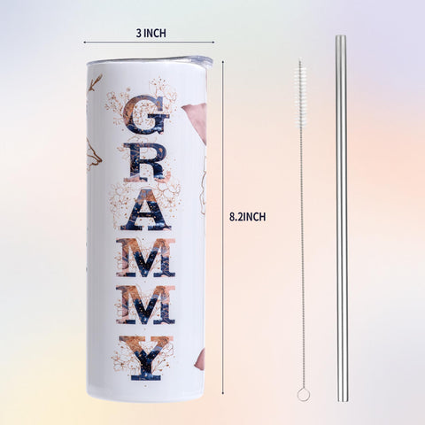 Taza Grammy en acero inoxidable 18/8 para conservar la temperatura de bebidas.