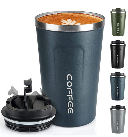Taza termica RNGODO para viaje con doble pared mantiene caliente por horas.