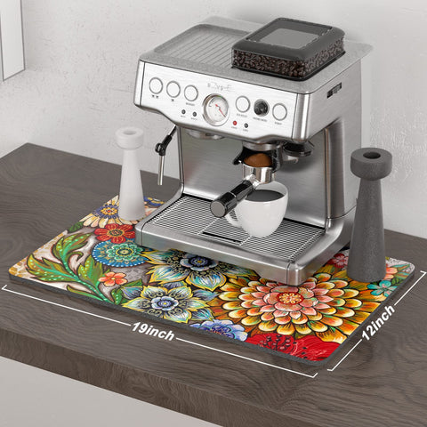 Rnivvi Alfombra Café Absorbente, ideal para derrames y limpieza rápida