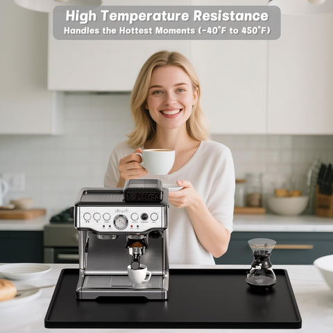 Rnivvi alfombrilla silicona anti-vibracion para cafetera reduce ruido y movimientos