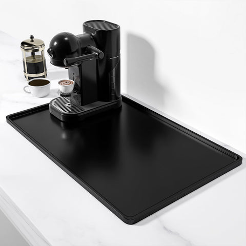 Rnivvi alfombrilla de silicona para café con borde alzado protege superficies.