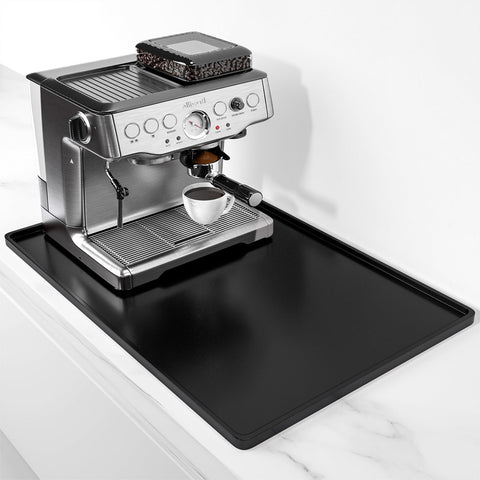 Rnivvi alfombrilla silicona para café protege encimera y organiza la estación expreso