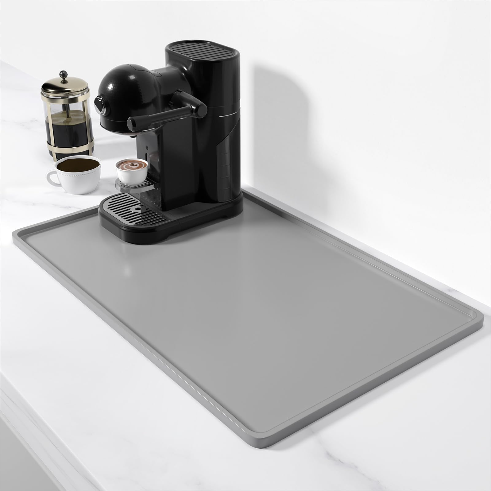 Almohadilla de silicona Rnivvi para café 12x19, superficie fácil de limpiar y resistente