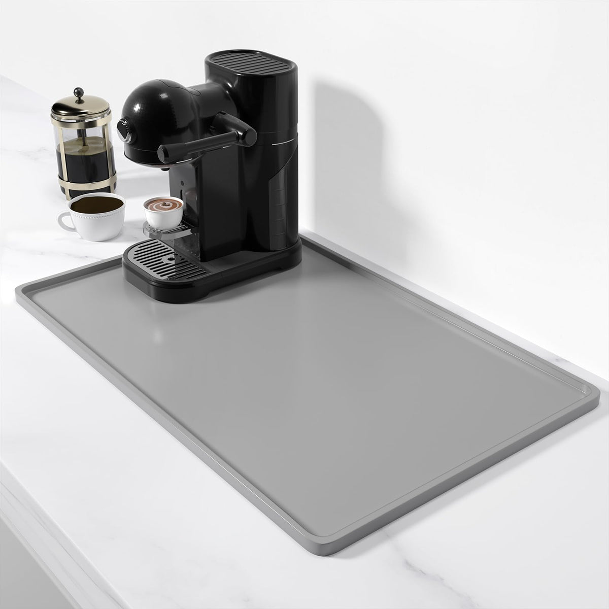 Almohadilla de silicona Rnivvi para café 12x19, superficie fácil de limpiar y resistente