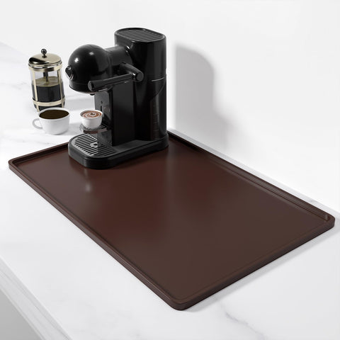 Rnivvi: almohadilla de silicona para café 12x19, superficie estable para máquina de espresso.