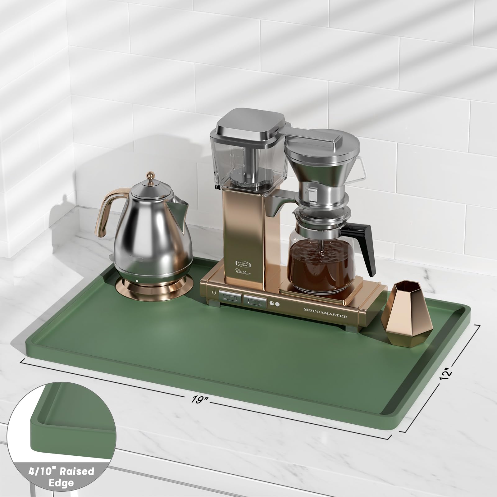 RNIVVI base anti deslizante silicona: mantiene la cafetera estable.