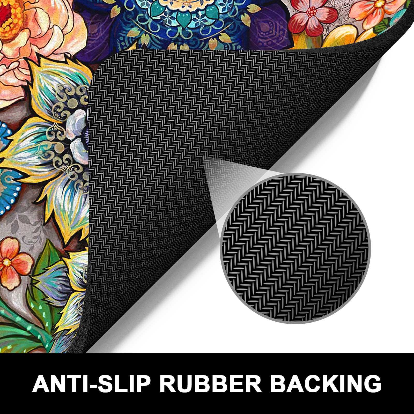 Rnivvi diseño mandala floral decora la cocina.
