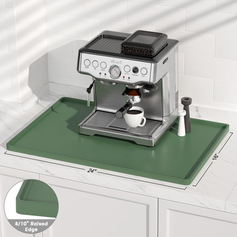 Rnivvi mat de cafe silicona apta para lavavajillas facilita limpieza.