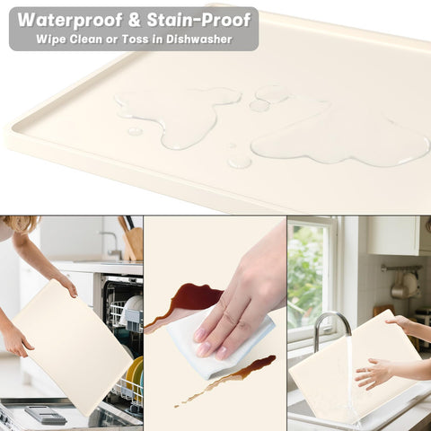 Rnivvi protector impermeable para encimera, evita manchas de café.