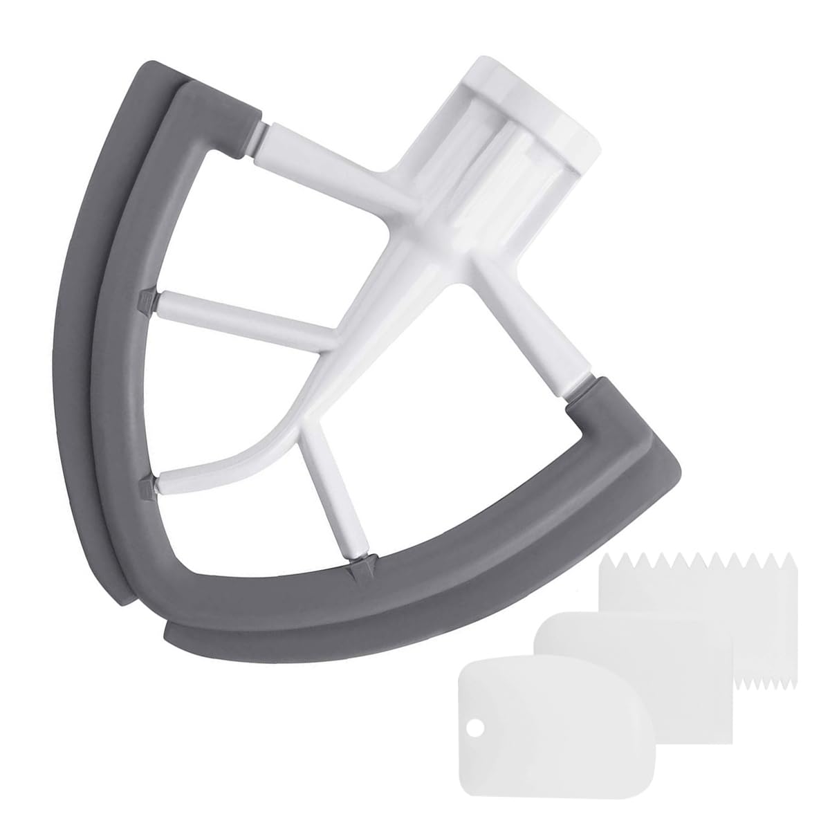 Roabertic batidor de borde flexible enfocado en raspado continuo para mezclas uniformes.
