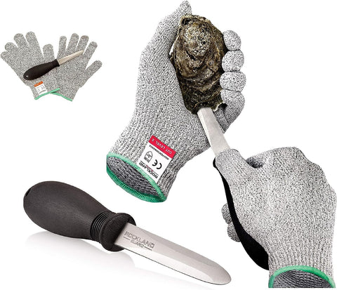 Rockland Guard cuchillo desolla ostras de 3-5 pulgadas con mango antideslizante